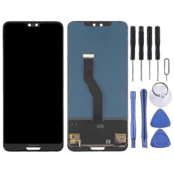Erstatnings LCD-skjerm med digitaliserer full montering for Huawei P20 Pro