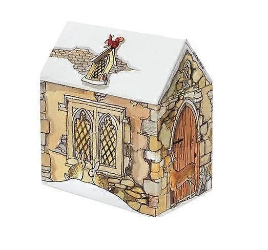 Liten Vinterhusboks Cream 12 x 13,5 x 7.5 cm