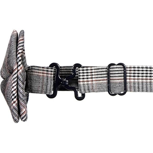 Miesten puuvillainen solmio 12 x 6 cm Tweed-look, säädettävissä ja käyttövalmis color 1