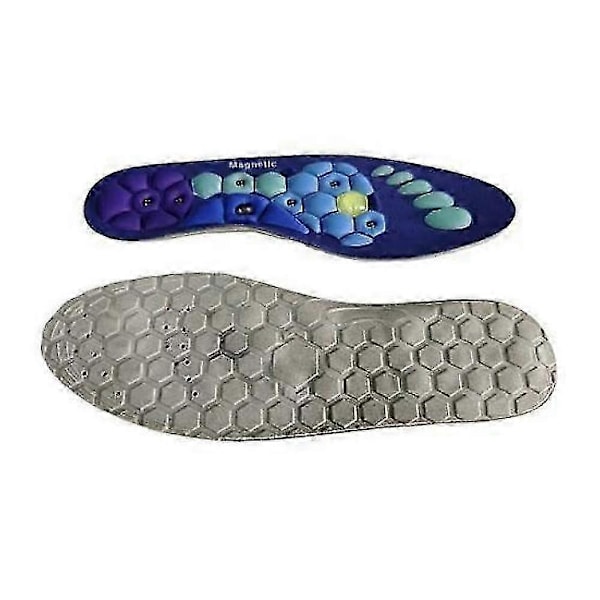 Magneettiset akupainantapohjalliset, unisex, jalkaholvituki, edistävät verenkiertoa, lievittävät väsymystä, ortopediset S