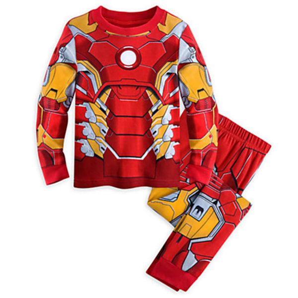 Reed Girls Boys Kids Pajamas Super Hero Cotton Kids Toddler Cartoon Pjs Sleepwear Ironman