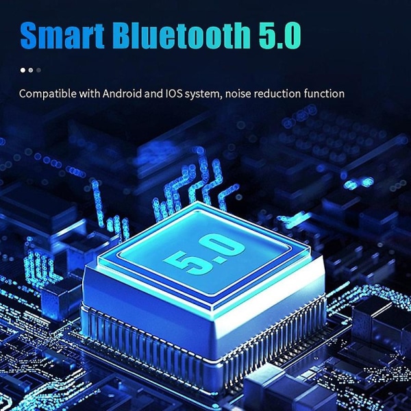 Bil Bluetooth5.0 Fm-sändarmodulator Bil Mp3-spelare med atmosfärsljus U Diskläsare Musik Pd Laddare Handsfree samtalsmottagare Biltillbehör