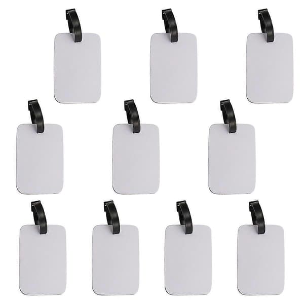 Sublimeringsemner Bagasjelapper Hvite Tomme Reisebagasjelapper White