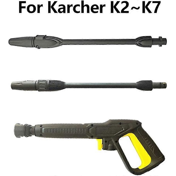 Högtryckspistol och 2 jetmunstycken, 150 bar 2200 PSI Reservdelar för Kärcher K2 K3 K4 K5 K6 K7