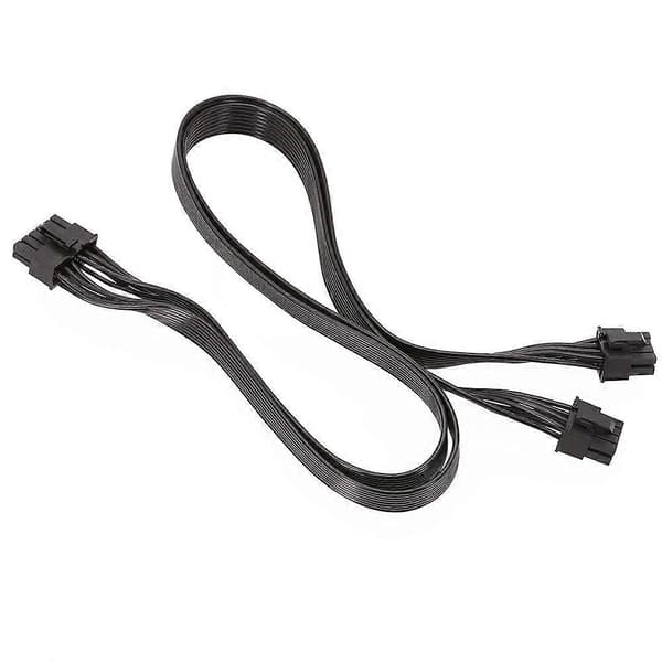 12-pin til dobbel 8-pin (6+2) PCI-E modulær strømkabel (60 cm)