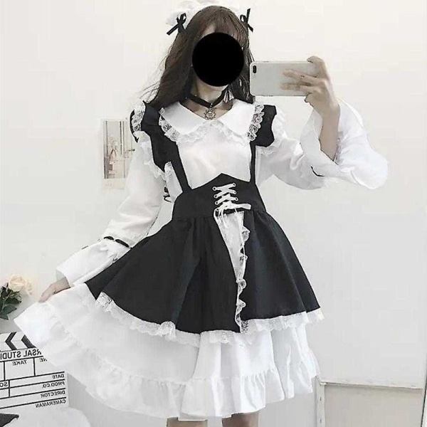 Kvinnor Maid Outfit Anime Klänning Förkläde Klänning Lolita Klänning Män Cafe  Kostym Cosplay Male XXL 90bc | Male XXL | Fyndiq