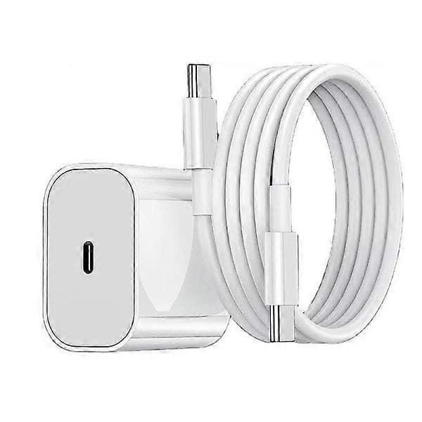 Hurtigoplader til iPhone 17 / iPhone 16 / iPhone 15 med USB-C til USB-C kabel