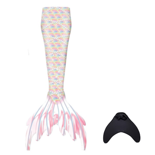 Baddräkt Mermaid Tails för simning rosa pink L