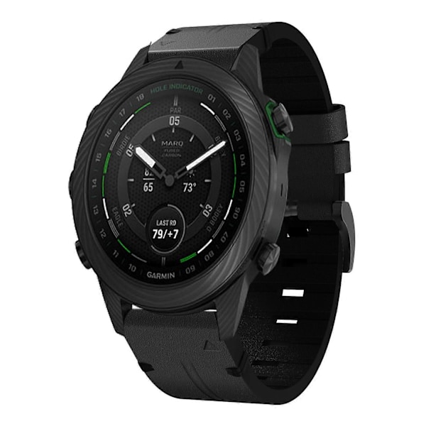 Læder Urrem Til Garmin MARQ Golfer Gen 2 Black