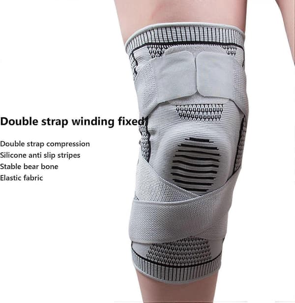 Norelie Active Life 2.0 Kompressiotukipolvi, bambuinen polvituki harmaa XL