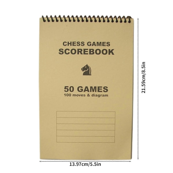 Ögonskydd Schack Protokoll Matcher Resultatblock 50 Spel 100 Drag FAN0625 Brown