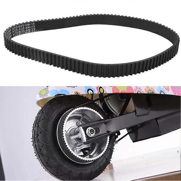 535-5m-15 Plast drivrem til el-scooter, el-cykel, sort