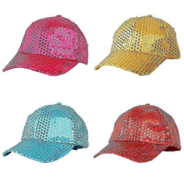 Kvinnor Män Glitter Paljetter Baseballkepsar Snapback Hattar Fest Utomhus Justerbar