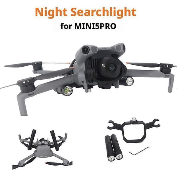 Til Dji Mini 5 Pro Søgelys Lommelygte Drone Natnavigationslys Lampe Kit