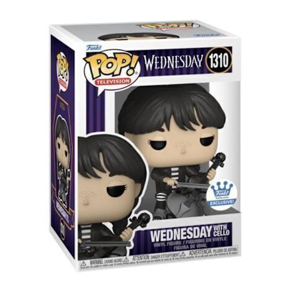 Funko Pop! TV Wednesday Addams #1309 #1310 Vinylfigur Wednesday With Cello