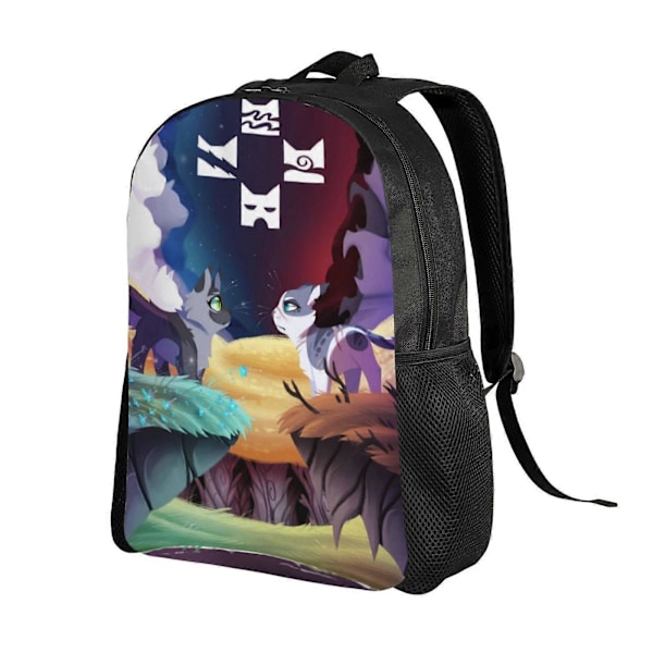 Warrior Cats -reppu ala- ja yläkouluun, suuri kirjalaukku, olkalaukku, rento päiväreppu, kannettavan tietokoneen laukku pojille ja tytöille - XTYD3169