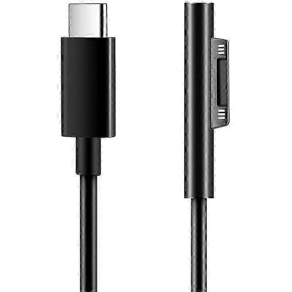for Surface Connect til USB C-ladekabel Kompatibel til Surface Pro 3/4/5/6/7, Surface Laptop 3/ black