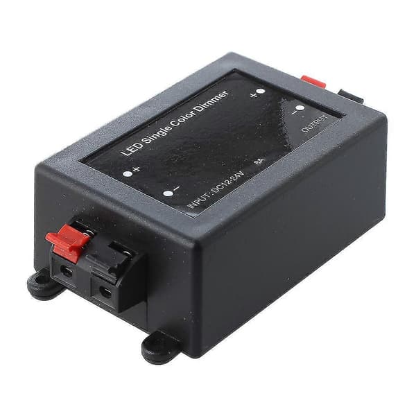 Dc 12v enfärgad Led Dimmer Controller + Rf Fjärrkontroll Black