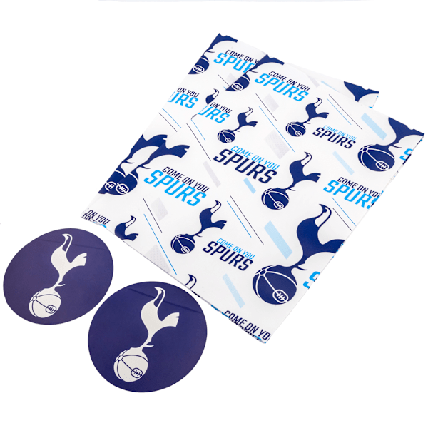 Tottenham Hotspur FC Text Presentpapper (2-pack) One Size Vit/Marinblå White/Navy Blue One Size