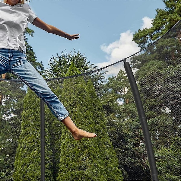 12 stk. Trampolinstang Skumærmer, Trampolinpolstring Udskiftning, Trampolin Beskyttelsesærmer Skum Black