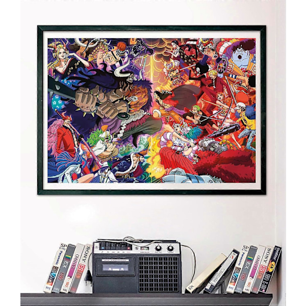 One Piece - 70 x 50 Cm - Fra 14 År - Puslespill med 1000 Brikker - Tålmodighet og Refleksjonsspill - Landskapsformat - Netto Bilde - Dekorasjon
