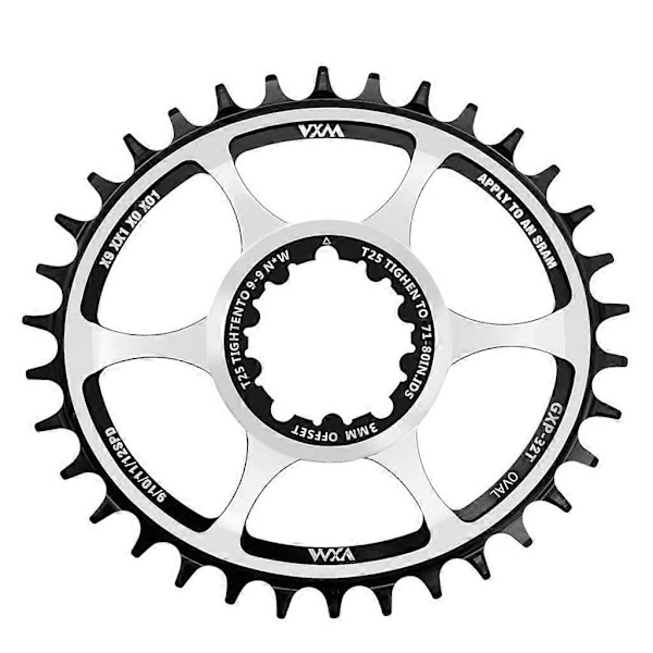 Soikea polkupyörän eturatas Sram Nx Xx Xo Gx Gxp11 X1 8/9/10/11/12s -vaihteistoille 36T