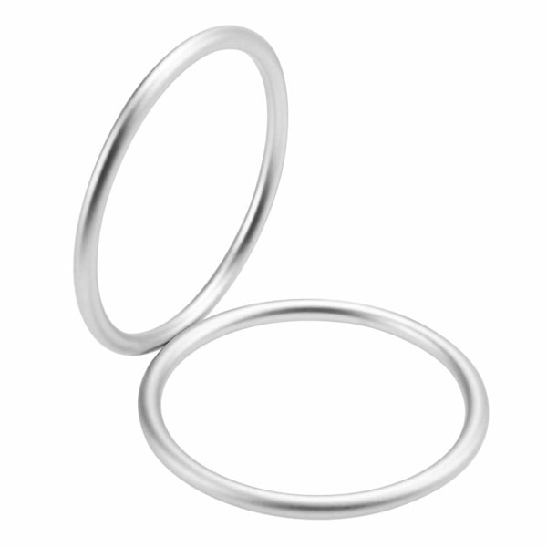 Aluminiumring, 2 aluminium babyringar för babybärare och selar