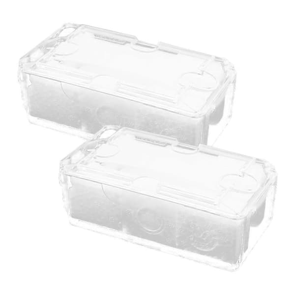 Herrklocklåda med transparent display och skyddande skum 2 set ingår