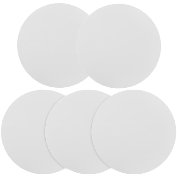 5 stk. Hjemme Sublimering Musemåtte Blank Kontor Skrivebord Musemåtte Sublimering Gaming Musemåtte White 20.00X20.00X0.20CM