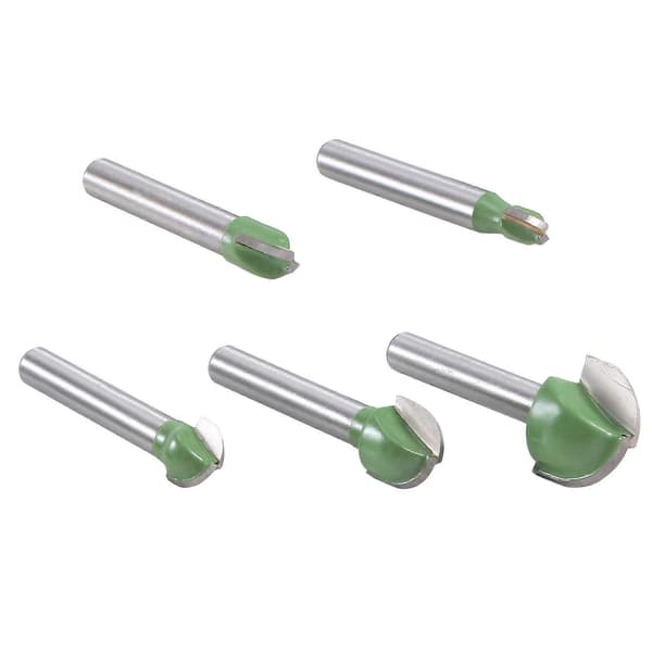 5 stk 6 mm skaft kulefreser sett endefres rund hul boks solid karbid CNC radius kjernefres