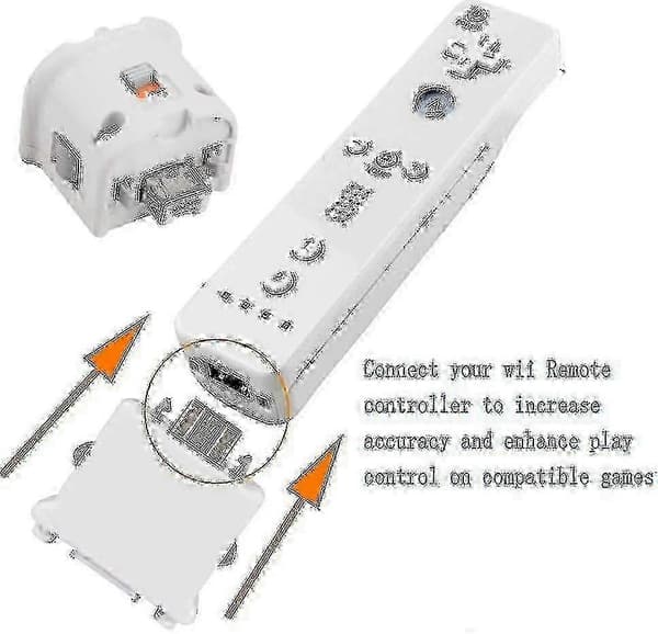 2 Motion Plus Adapter Detektor För Wii Fjärrkontroll Adapter Accelerator Ersättning