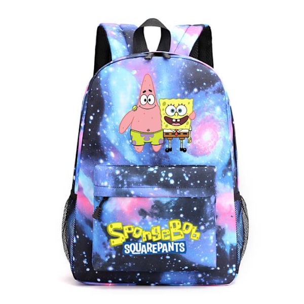 Spongebob Squarepants Ryggsäck för Barn Skolryggsäck Student Axelväska Laptopväska Reseryggsäck D D 29*14*40cm