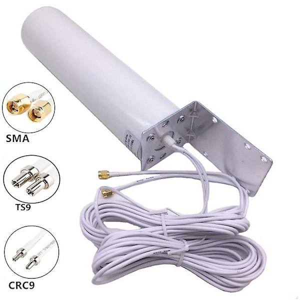 3g 4g Lte Ekstern Antenne Utendørs Med 5m Dobbel Crc9/ts9/sma Kontakt For 3g 4g Router Modem