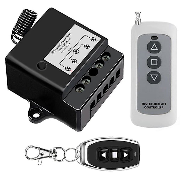 [KK]DC12V-24V Forward Reverse Switch, Linear Actuator Remote Control, 10A Current, 50m Range, Linear