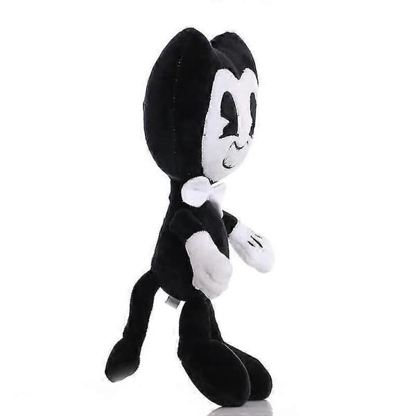 Plys Sort & Hvid Bendy And The Ink Machine Udstoppede Legetøj Gave Til Børn Fans 28cm
