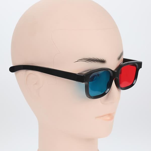 3D Røde og Blå Briller, Sort Ramme, Røde og Blå Stereo Film Spil, Velegnet Til