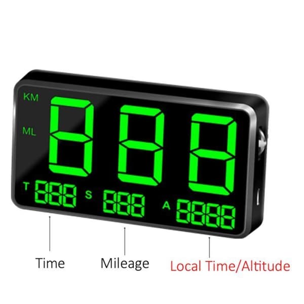 C80 Universal GPS Universal Bil Hastighedsindikator HUD Head-Up Display Kørehastighedsadvarsel