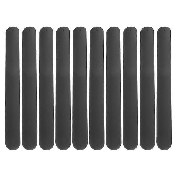 Svarta silikonarmband för barn, 10-pack