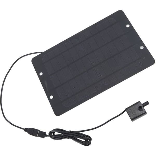 Eosnow 6V 10W USB Solar Springvandspumpesæt, Solar Springvand Vandpumpe til Fuglebad, Have, Swimmingpool