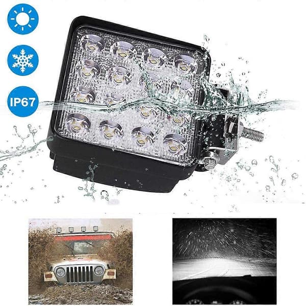 LED arbetsbelysning, 2 stycken, för bil traktor terränglastbil