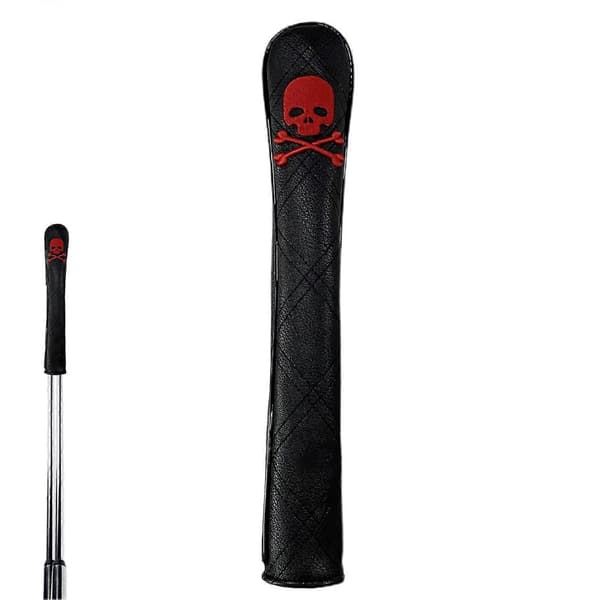 Alignment Stick Headcover Læder Golf Alignment Stick Cover Holder 2 Sticks