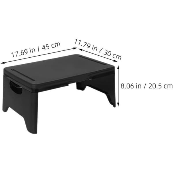 Vikbart laptopbord - ZOR® - Integrerade förvaringsfack - Modern svart design