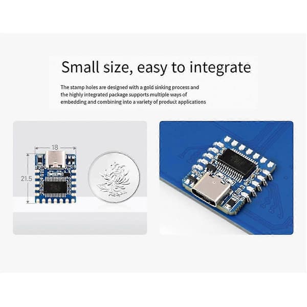 FT232-sarjaviestintämoduuli USB-TTL UART TYPE-C -sarjasovitinmoduuli 3,3V/5V-tasolla Wi-käyttöön