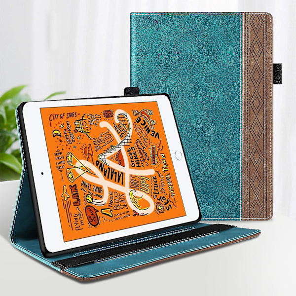 Business Style PU Læder Etui til iPad Mini 1/2/3/4/5, Auto Sleep/Wake Funktion, Fuld Beskyttelse Folio Etui