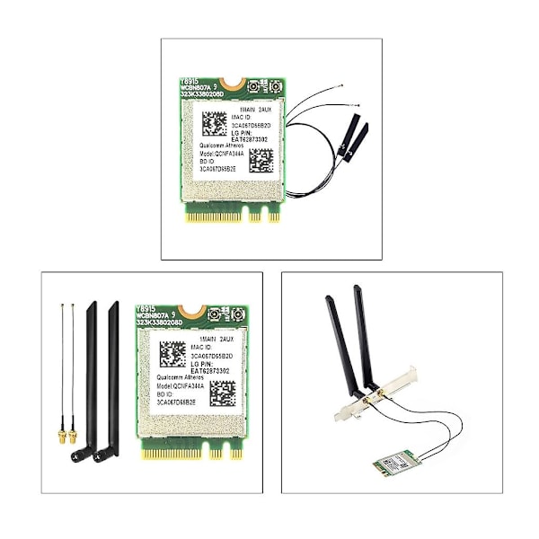 QCNFA344A 802.11AC NGFF Interface WiFi-adapter med Bluetooth-kompatibel 4.1 A
