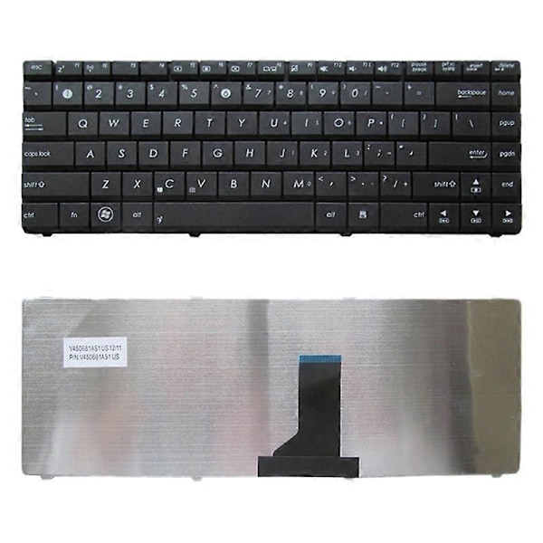 US-näppäimistö Asus N82 N82J K42 A42F X44H X43 A42 A42D A42J K42D K42J A42J K42F U32 U35 U41 -malleille (Musta) Black