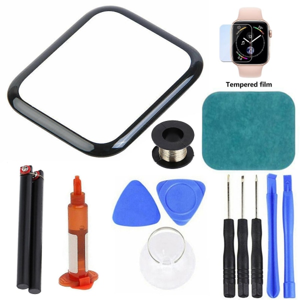 Naievear främre glaslinsbyte skärm reparationssats för Apple Watch 2/3/4/5/6-serien size