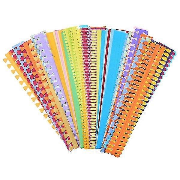 60 st Blomster Quilling Konst Remmar Gör-det-själv Blommor Kronblad Quilling Pappersremsor