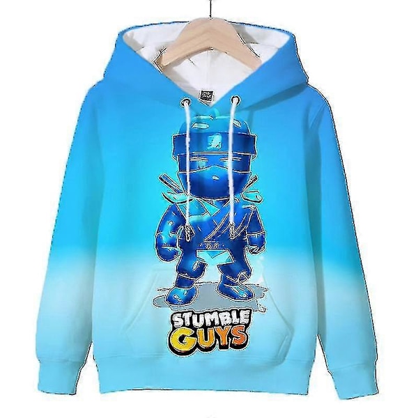 Stumble Guys Hoodie Pojkar Flickor Sweatshirts Barn Tecknad Huvtröja Pullovrar Toppar Stumble Guys Tryck Huvtröjor Vår Barnkläder 10 kids-100(3T)