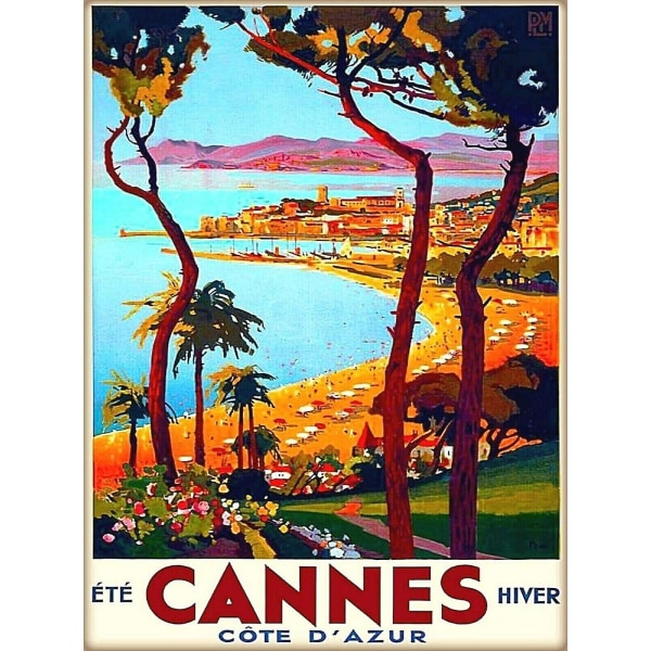 Pussel, 1000/500/300 pusselbitar Barn Vuxen Cannes Cote de Azur Frankrike Franska Rivieran Vintage Resekonst Pedagogisk leksak Familjeunderhållning 300 Pieces
